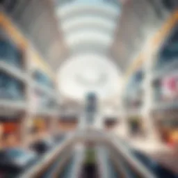 Stunning architectural design of a modern mall in Dubai