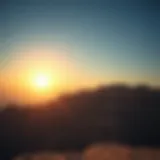 Stunning sunrise view from Jebel Jais peak
