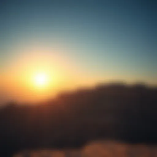 Stunning sunrise view from Jebel Jais peak