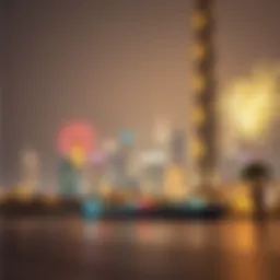 UAE skyline during a festive celebration