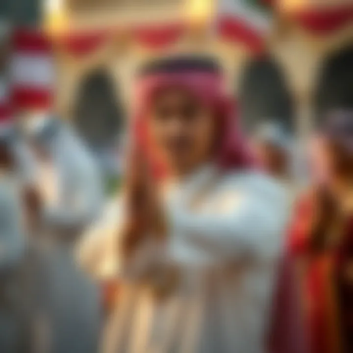 Cultural Heritage Showcased on UAE National Day Traditional Emirati cultural performance during UAE National Day festivities