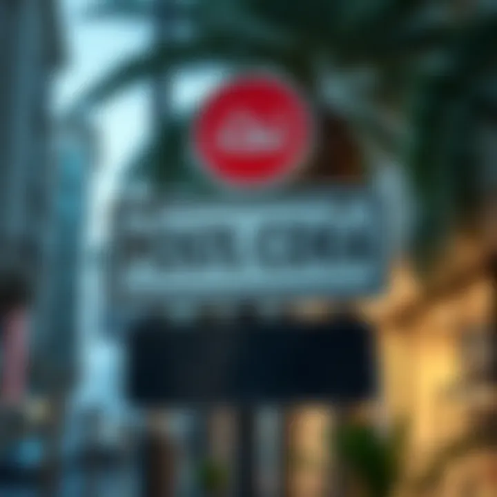 Signage displaying postal codes in Dubai