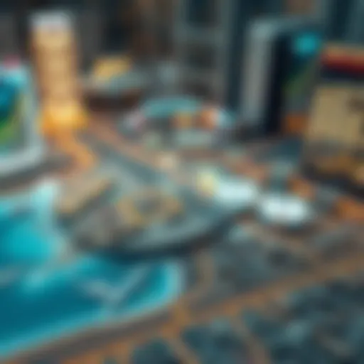 A detailed map of Dubai showcasing the unique رقم مكاني system