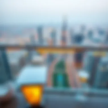 Spectacular Skyline View from شاليه العين Breathtaking view from a شاليه العين balcony overlooking Dubai's skyline