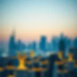 A panoramic view of Dubai's skyline showcasing modern architecture.