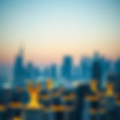A panoramic view of Dubai's skyline showcasing modern architecture.