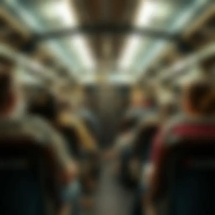 Passengers enjoying a comfortable ride on the Union Train