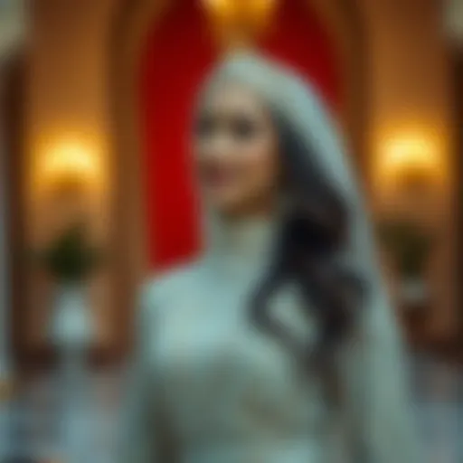 Elegant traditional dress worn by a woman in Dubai