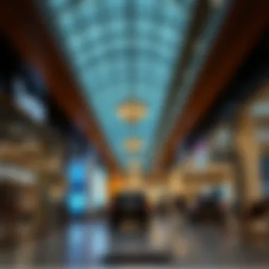Retail Space at Yas Mall During Closing Hours Retail space during closing hours