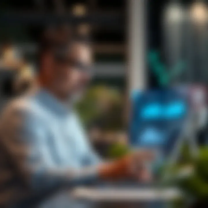 Leveraging Technology: Market Analysis by Brokers A broker using technology to analyze market trends